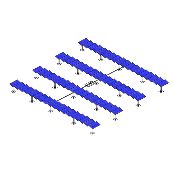 Horizontal Single Axis-72P: 72-Panel Utility Solar Tracker