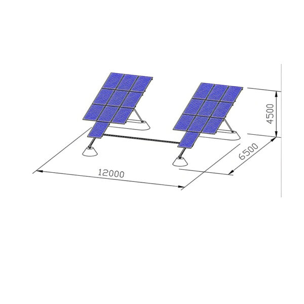 Horizontal Single Axis: Horizontal Solar Tracker System – Bild 2