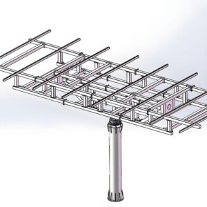 Single Axis-40P: 40-Panel Single Axis Solar Mounting